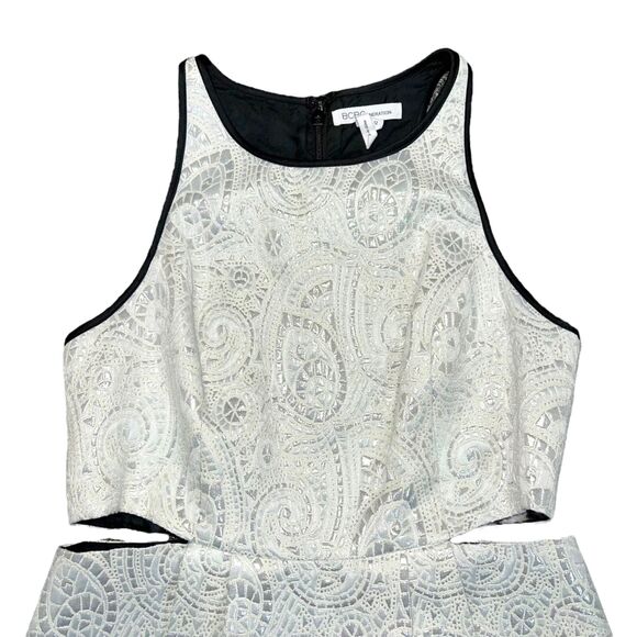 BCBGeneration Womens Cutout Mini Dress from Revolve Whisper White Size 12 EUC - Picture 3 of 11